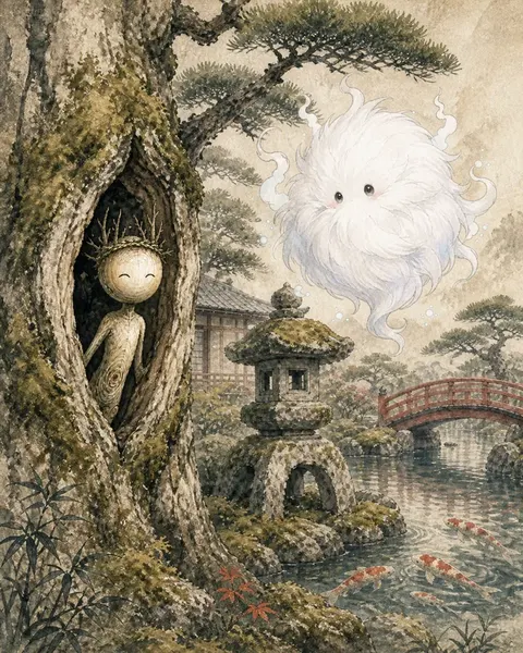 絵巻「木霊の挨拶」