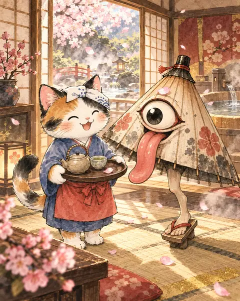 Picture Scroll: "Petal Welcome"