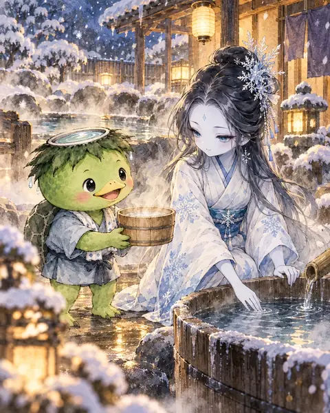 Picture Scroll: "Year-End Work by Snow Light"