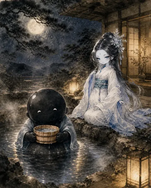 絵巻「月見の湯」
